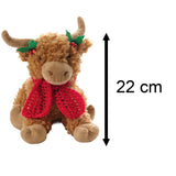 Bonnie the Highland Cow Doorstop | Christmas Fabric Animal Door Stop - 22cm Doorstop - Tophatter Daily Deals