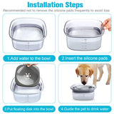 70oz Dog Water Bowl Large Capacity Spill Proof Dog Bowl Transparent 2L Visible Water Level Slow Drinking Bowl For Dogs And Cats Pet Products 0 - Tophatter Daily Deals
