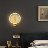 All Copper Wall Lamp Simple And Creative Personality Bedside 0 - Tophatter Daily Deals