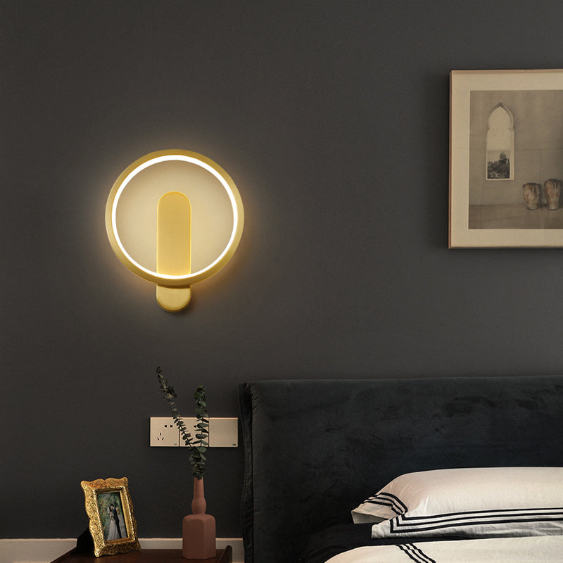 All Copper Wall Lamp Simple And Creative Personality Bedside 0 - Tophatter Daily Deals