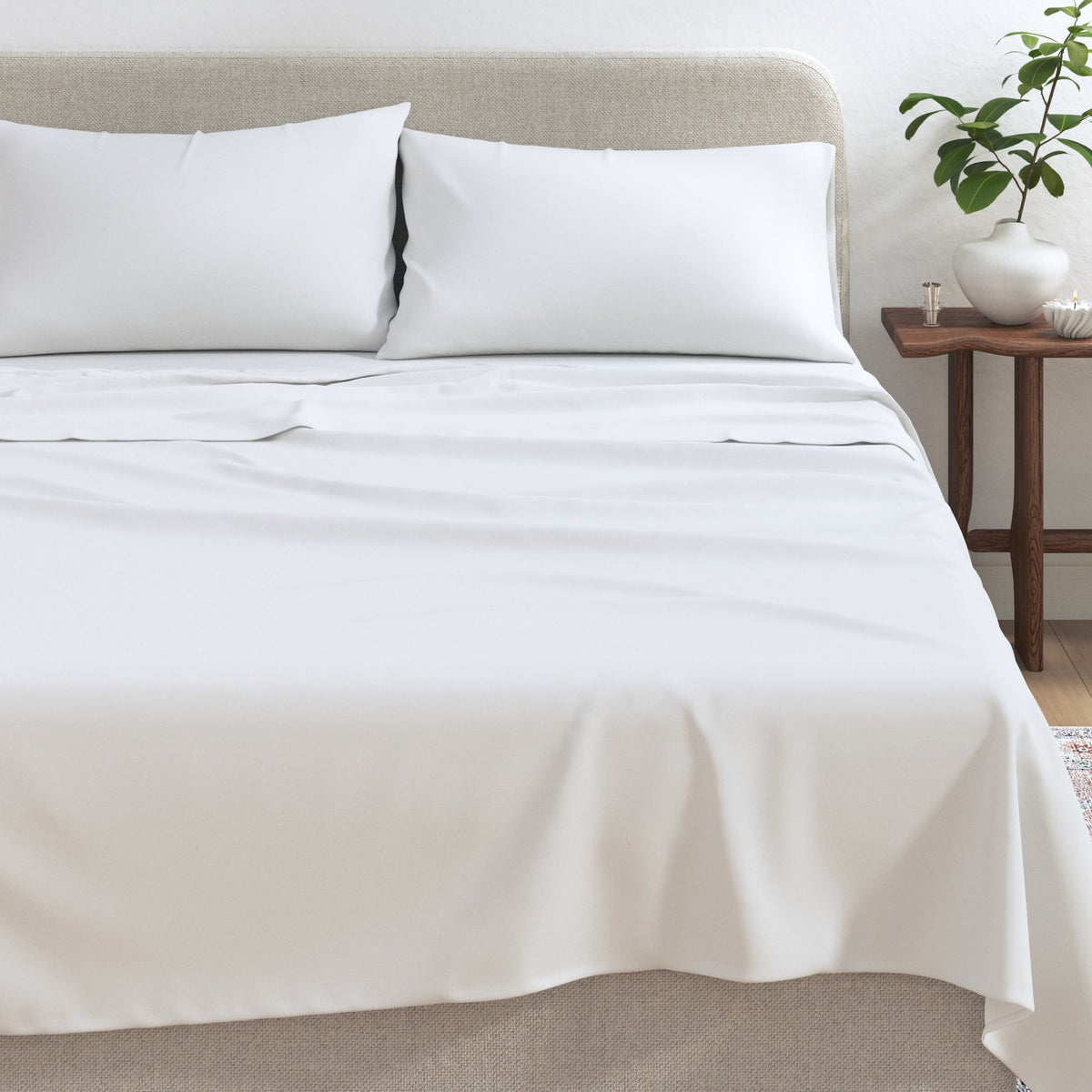 100% Organic Cotton Jersey Knit Sheets Bedding - Tophatter Daily Deals