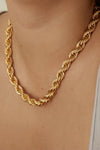 18K Gold-Plated Necklace Gold One Size Necklaces - Tophatter Daily Deals