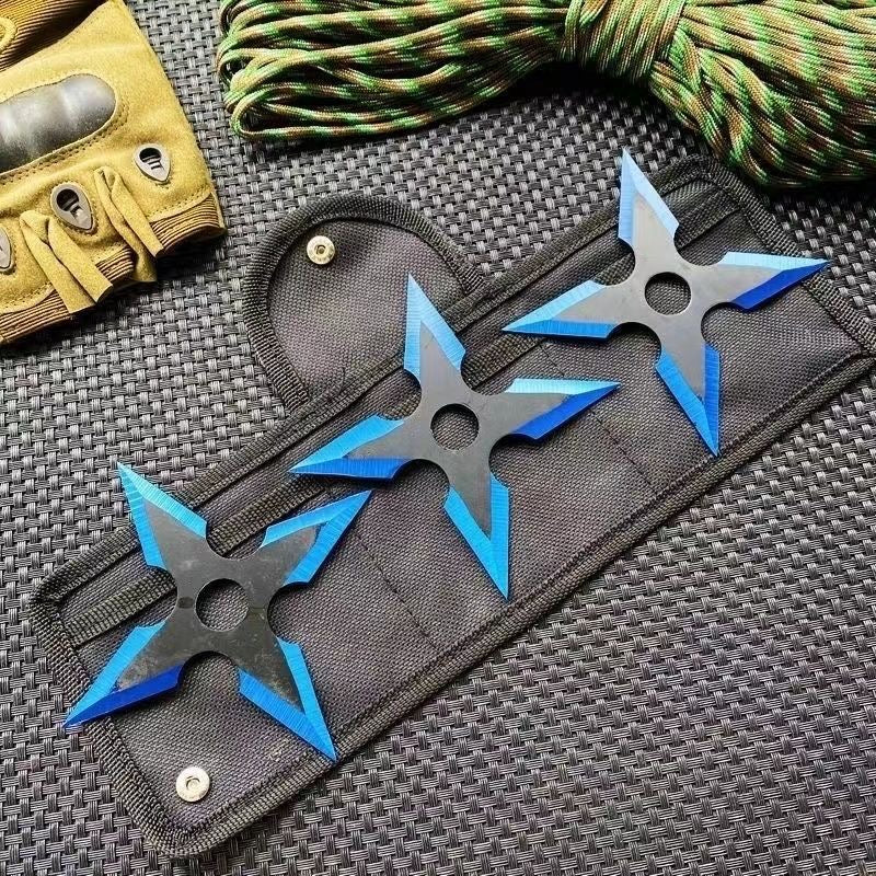 Multicolored Flying Knife - Outdoor Training Dagger-GS132 3pcs Blue KNIVES - Tophatter Daily Deals