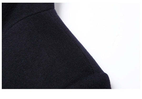 Warm Men’s Wool Coat - Single-Breasted Mid-Thigh, Winter 3D Changing Face Moving Picture Frame - Tophatter Daily Deals