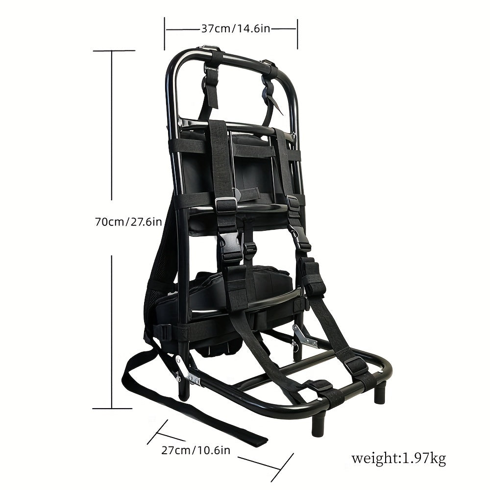 Alloy Backpack Foldable Outer Frame Bicycle Accessories - Tophatter Daily Deals
