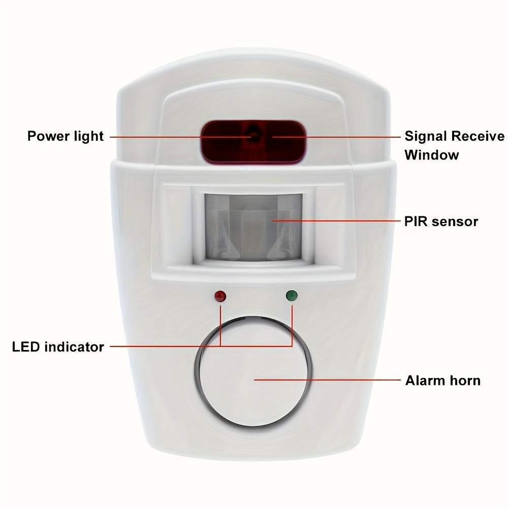 Wireless PIR Motion Sensor Alarm System (4 pcs) Electronics > Business & Home Security > Intercoms & Doorbells - Tophatter Daily Deals