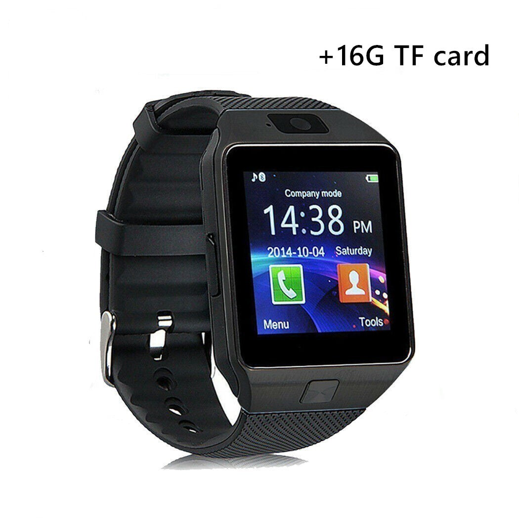 Bluetooth Smart Watch Chinese Language Version Touch Screen Phone Black with 16G TF card 0 - Tophatter Daily Deals