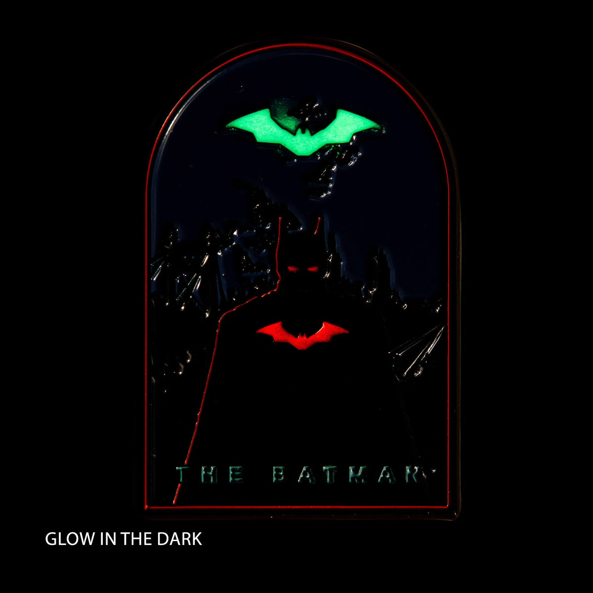 The Batman – Batman Glow In The Dark Pin Badge Pin Set - Tophatter Daily Deals