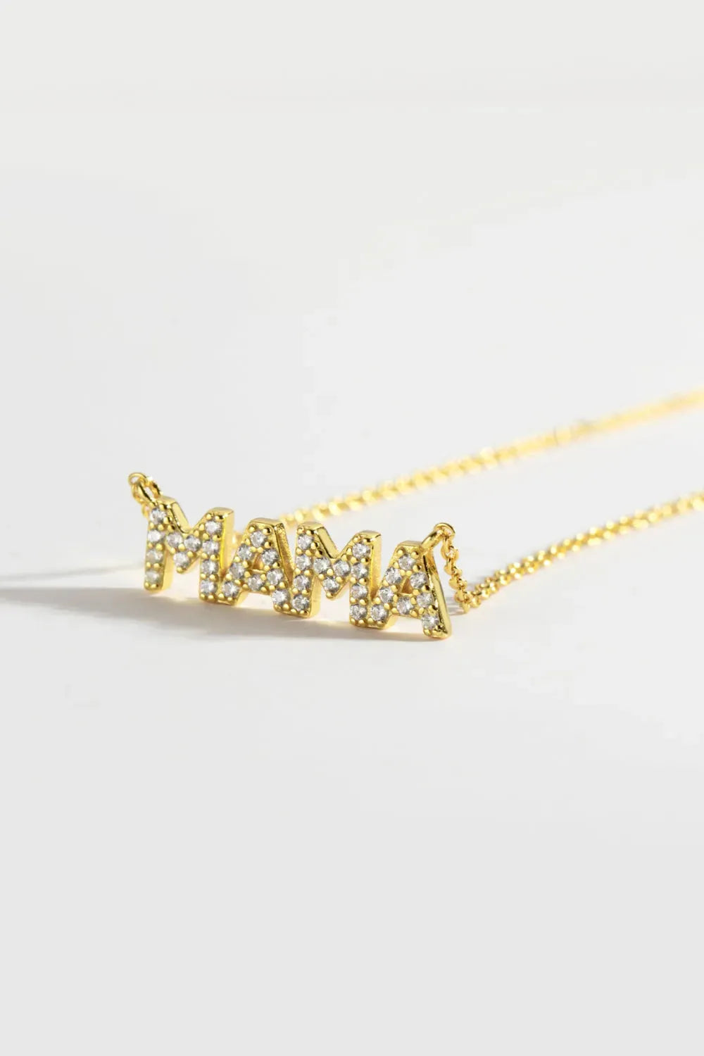 MAMA Zircon 925 Sterling Silver Necklace Necklaces - Tophatter Daily Deals