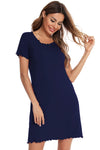 Round Neck Short Sleeve Lounge Dress Sleep Dresses Apparel & Accessories Fast Shipping Free Shipping H#Y HOT DEALS HOME PAGE Lingerie Sleepwear Loungewear New Deals sexy lingerie Ship From Overseas Ship from USA Sleep Sleep Dresses sleepwear Sleepwear & Loungewear USA USA STOCK women lingerie Women's Fashion - Tophatter Daily Deals And Savings