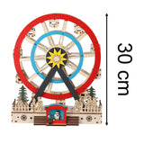 Christmas LED Ferris Wheel Ornament | Light-up Big Wheel Spinning Decoration LED Light - Tophatter Daily Deals