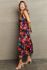 Cutout Spaghetti Strap Tiered Dress Casual Dresses - Tophatter Daily Deals