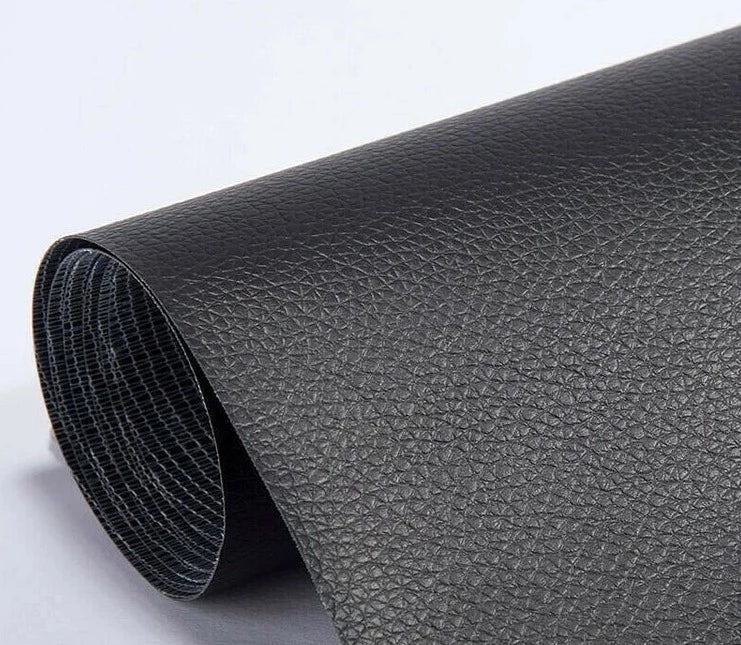 Leather Repair Patch Self Adhesive Cuttable Sofa Fix Black 8*55in(20*138cm) - Tophatter Daily Deals