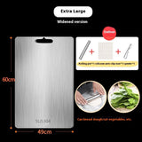 316 Stainless Steel Thickened Cutting Board Oversized Mildew-proof Household Kitchen Panel 304 Special Offer 49 60cm Square 0 - Tophatter Daily Deals