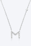 L To P Zircon 925 Sterling Silver Necklace M Silver One Size Necklaces - Tophatter Daily Deals