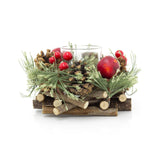 Handcrafted Christmas Tealight Candle Holder ~ Xmas Table Centrepiece Candle Holder - Tophatter Daily Deals