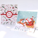 3D Christmas Pop-up Greeting Card Deer Cart 0 - Tophatter Daily Deals