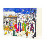 Jesus is Born - Nativity Christmas Advent Calendar Greetings Card & Envelope