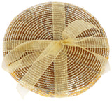 Gorgeous Set Of Four Golden Beaded Drinks Coaster Coaster - Tophatter Daily Deals