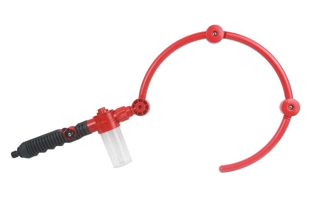 360 Degree Cleaning Foldable Portable Pet Shower Single Open Red 0 - Tophatter Daily Deals