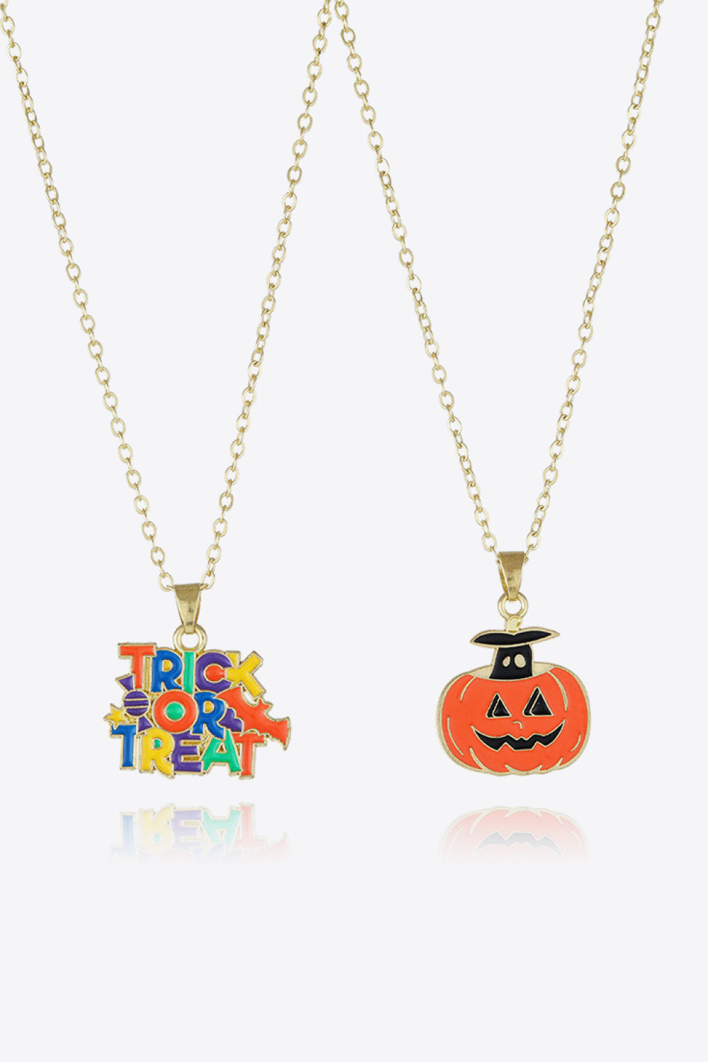 Two-Piece Halloween Theme Necklace Set Style I One Size Necklaces - Tophatter Daily Deals