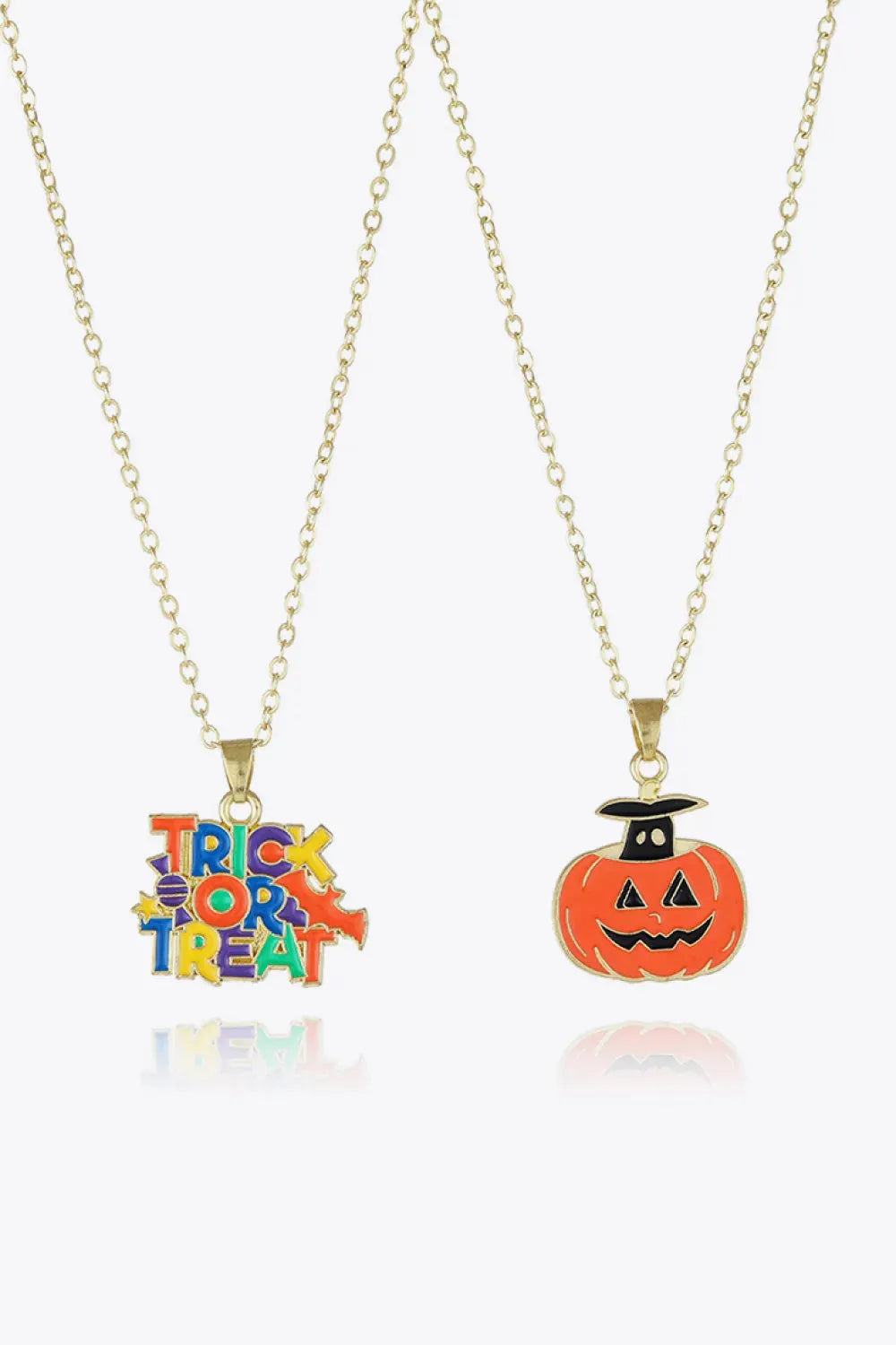 Two-Piece Halloween Theme Necklace Set Style I One Size Necklaces - Tophatter Daily Deals