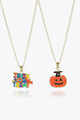 Two-Piece Halloween Theme Necklace Set Style I One Size Necklaces - Tophatter Daily Deals