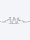 V To Z Zircon 925 Sterling Silver Bracelet Bracelets - Tophatter Daily Deals