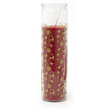 Christmas Advent Pillar Candle in Glass Jar | Traditional Christmas Candle 21cm Red Candle - Tophatter Daily Deals