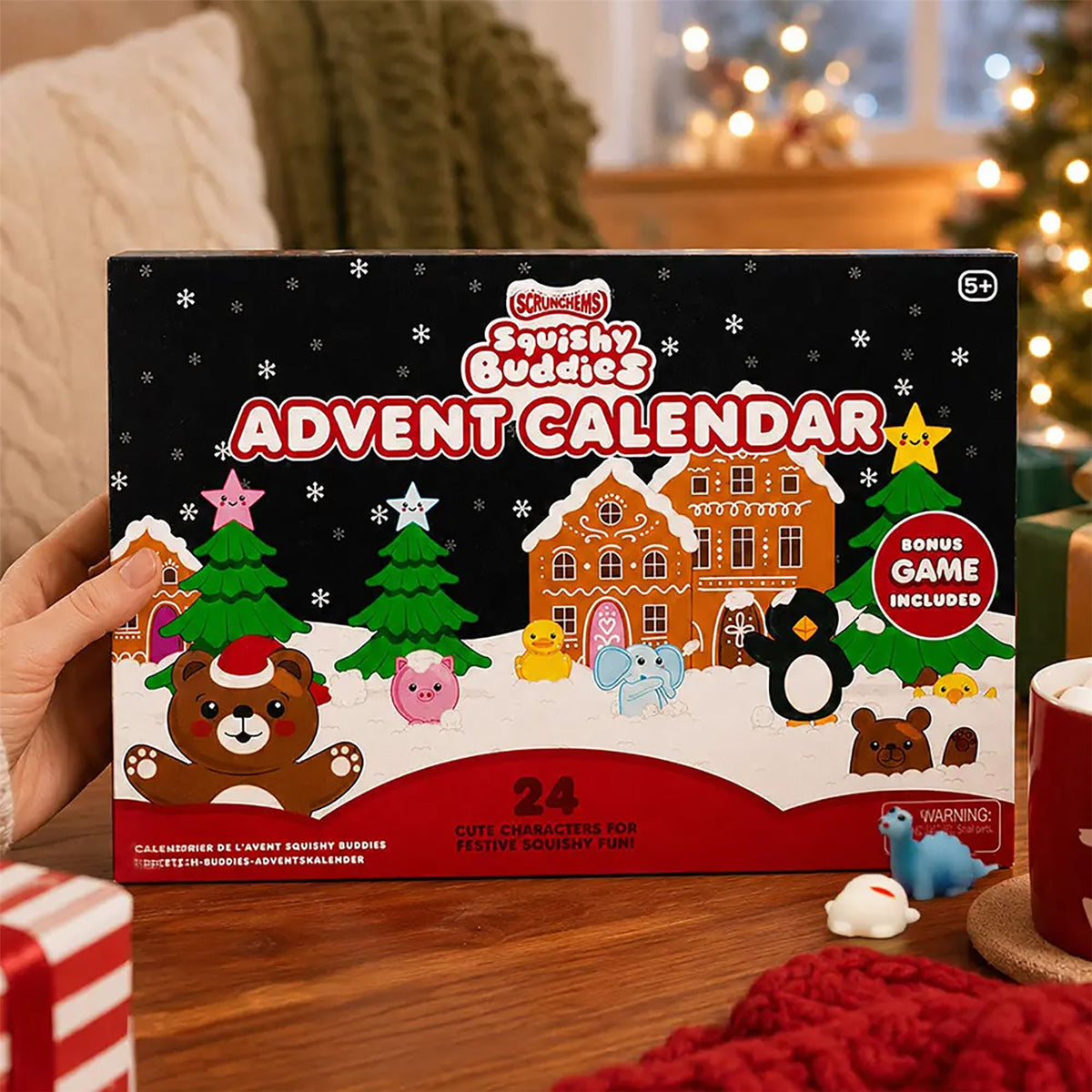 Scrunchems Squishy Buddies Christmas Advent Calendar, 24 Squishy Characters Advent Calendar - Tophatter Daily Deals
