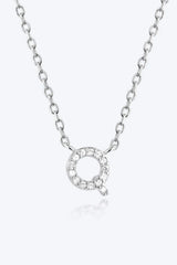 Q To U Zircon 925 Sterling Silver Necklace Necklaces - Tophatter Daily Deals