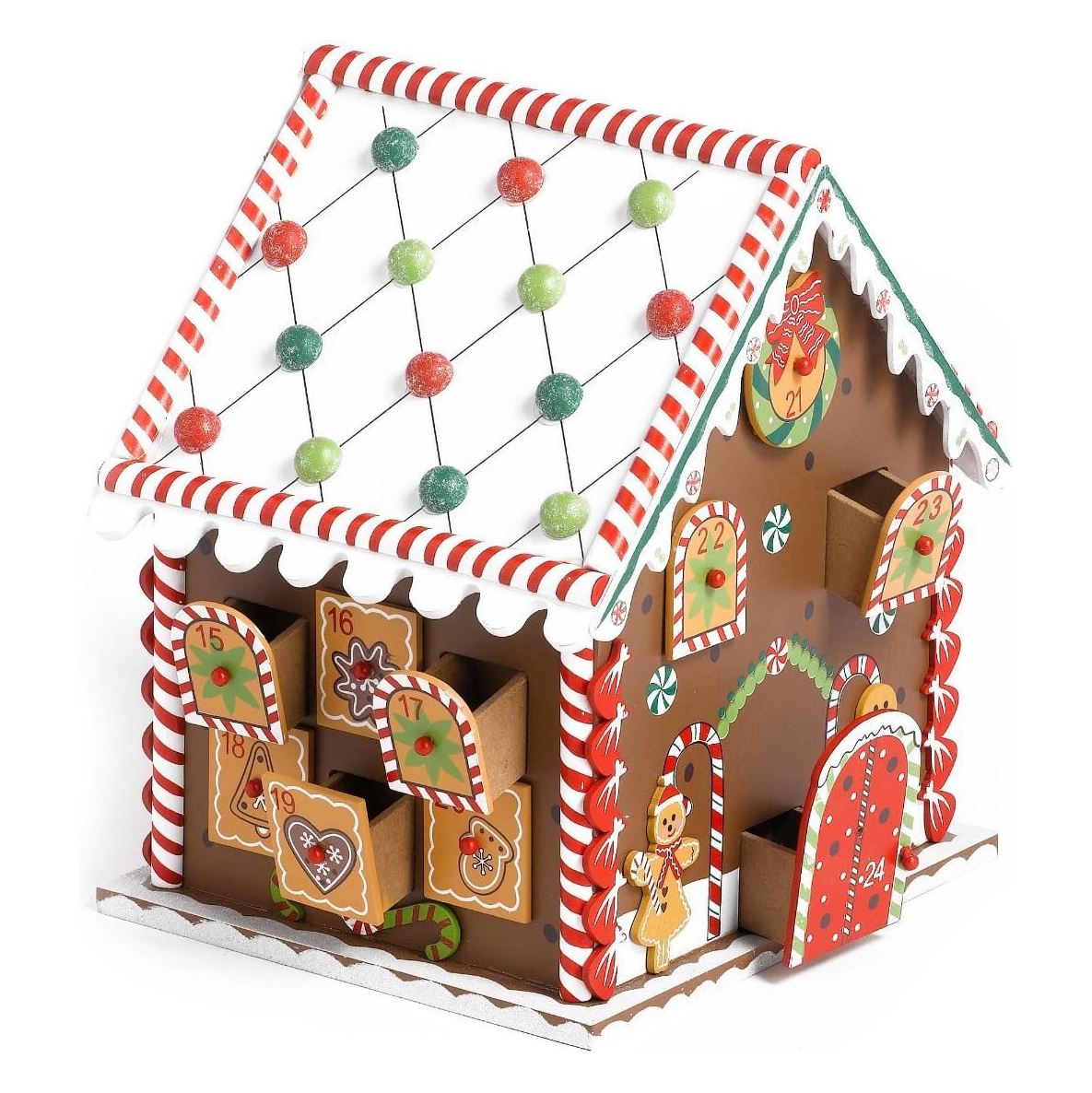 Gingerbread House Advent Calendar | Fill Your Own Christmas Advent Calendar 27cm Advent Calendar - Tophatter Daily Deals