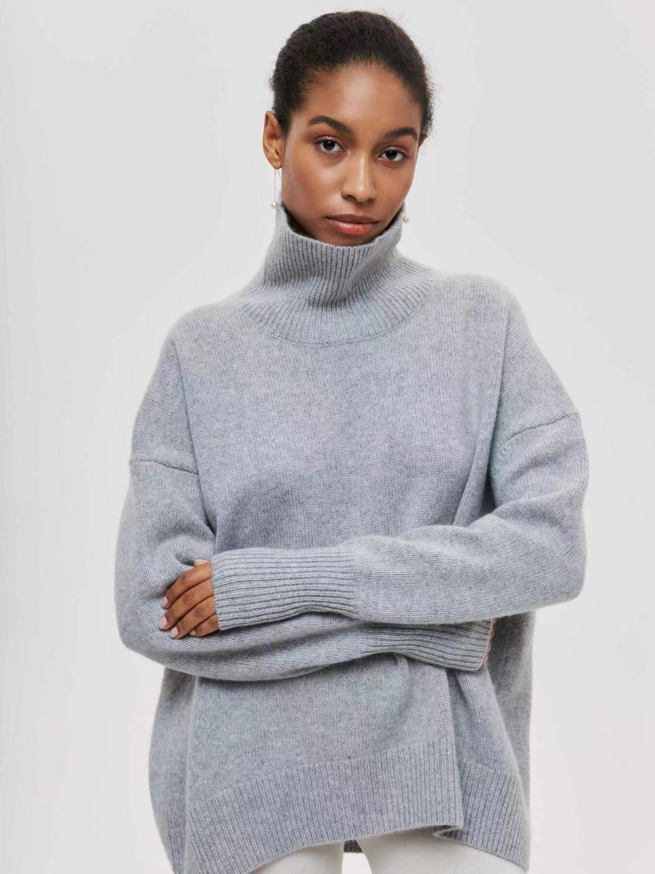 Acrylic Special Women's Clothing Party Sweater Silver Gray 0 - Tophatter Daily Deals