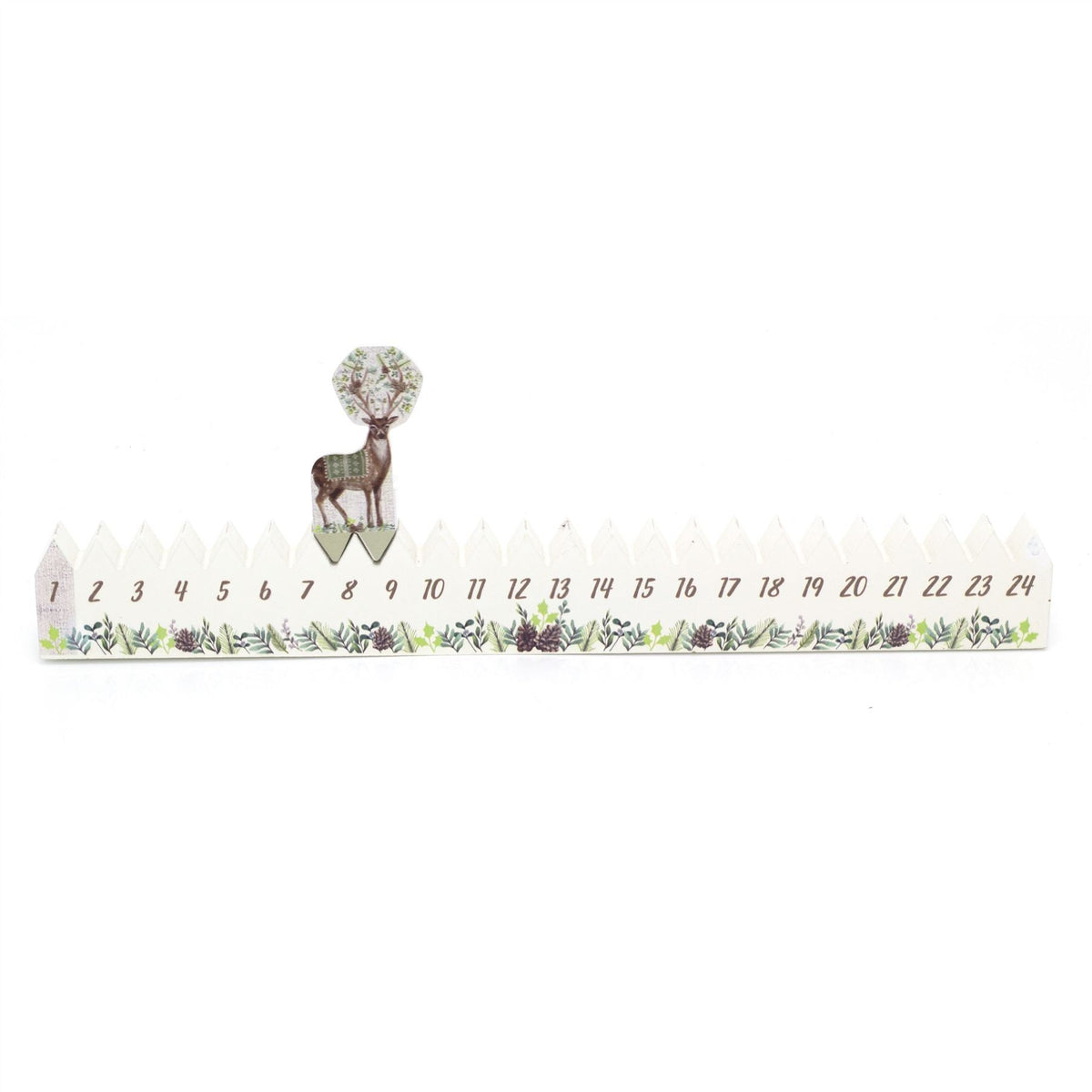 Christmas Mistletoe Reindeer Wooden Christmas Advent Calendar | 24 Day Countdown To Christmas Calendar Block | Reusable Xmas Advent Calendars Advent Calendar - Tophatter Daily Deals
