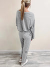 Star Print Long Sleeve Top and Pants Lounge Set Loungewear Sets - Tophatter Daily Deals