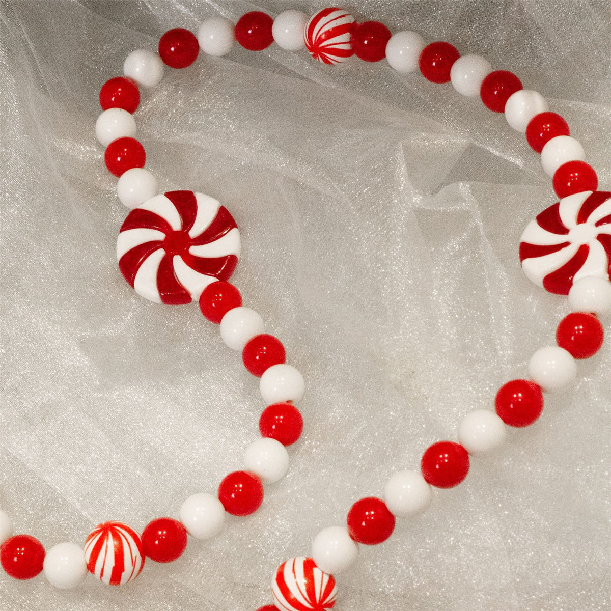 Candy Garland Christmas Decoration | Sweetie Candy Cane Ornament - 140cm Garland - Tophatter Daily Deals