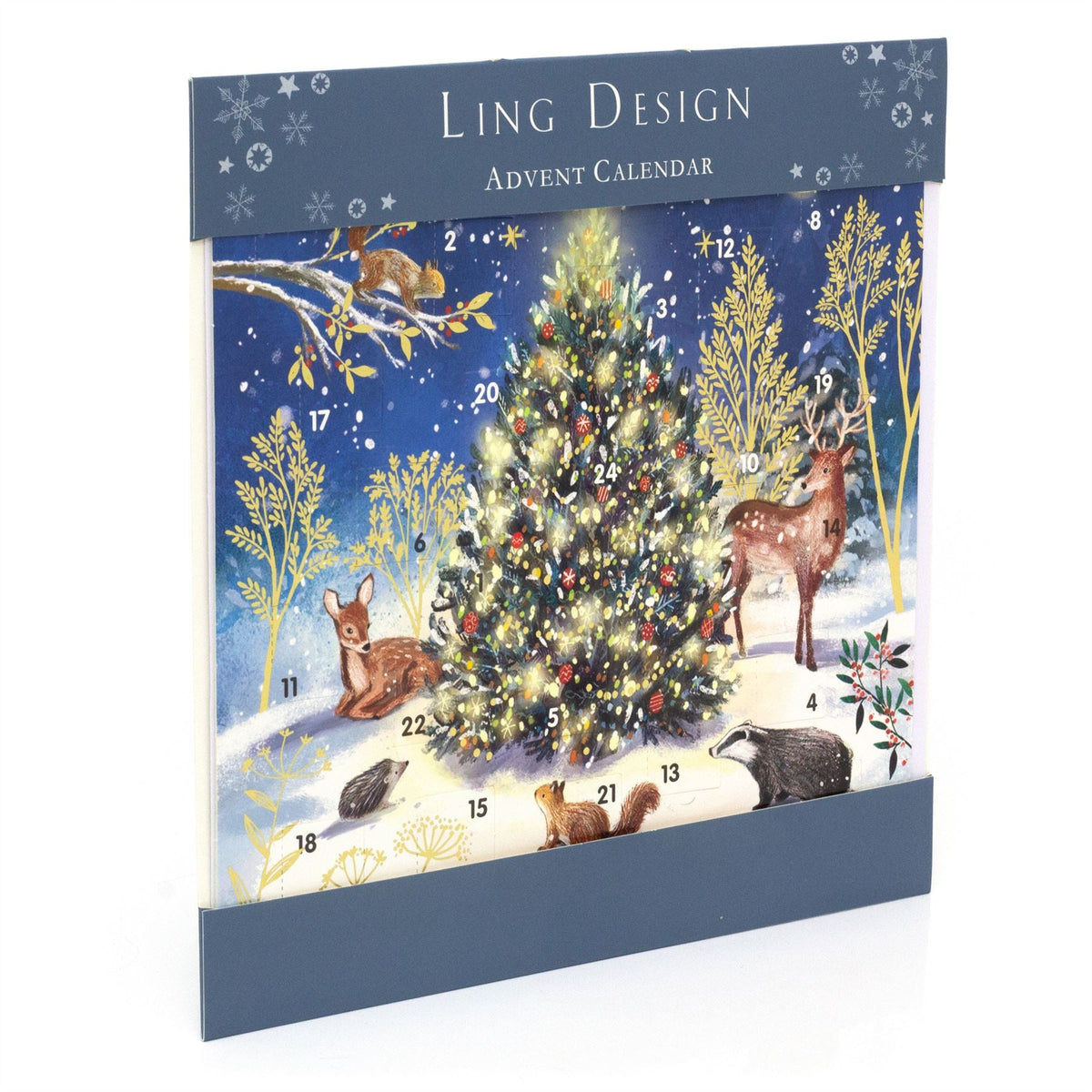 Magical Night Christmas Advent Calendar | Reindeer Stag Advent Calendar - 23cm Advent Calendar - Tophatter Daily Deals