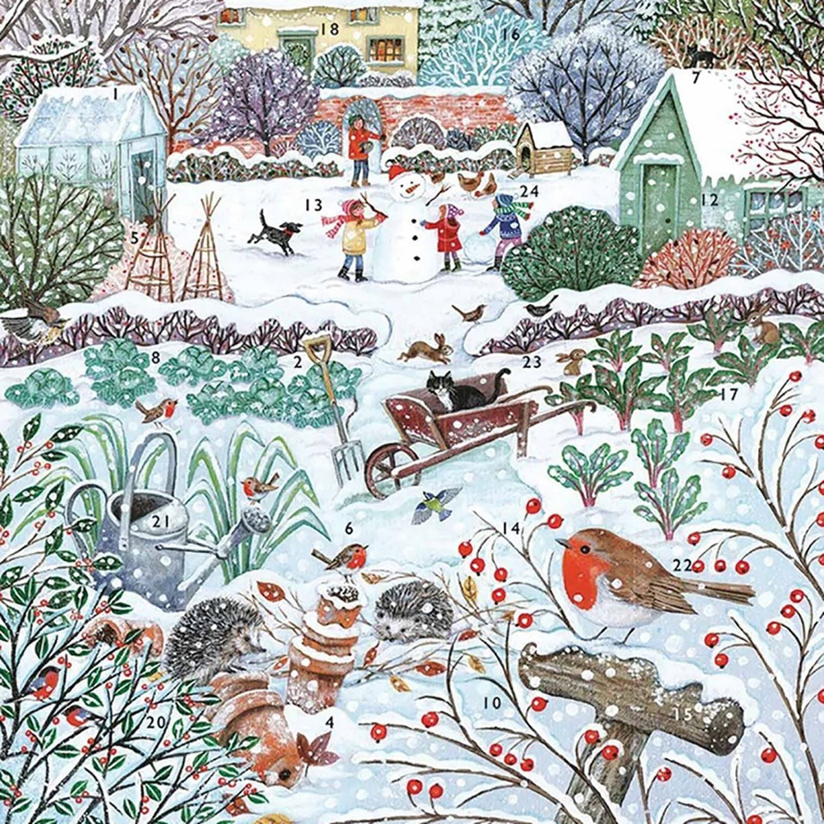 Winter Garden Christmas Advent Calendar | Traditional Picture Advent Calendar Advent Calendar - Tophatter Daily Deals