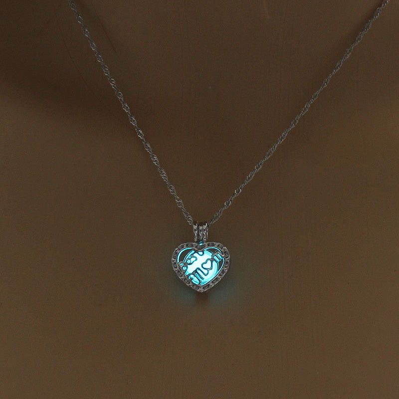 Best Mom glow-in-the-dark diy necklace Light Blue 4 - Tophatter Daily Deals