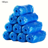100-Pack: Disposable Plastic Shoe Covers – Waterproof & Slip-Resistant Home Improvement - Tophatter Daily Deals