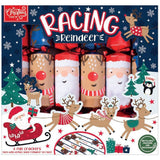 6 Racing Reindeer Christmas Crackers | Family Crackers with Pull-Back Reindeers Christmas Cracker - Tophatter Daily Deals