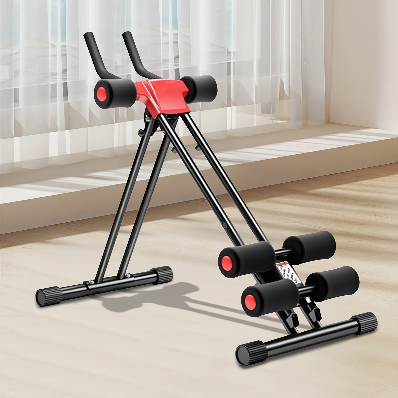 Ab Workout Machine Adjustable Foldable Core Trainer Sports & Fitness > Exercise, Gym & Fitness > Gym Equipment & Accessories - Tophatter Daily Deals