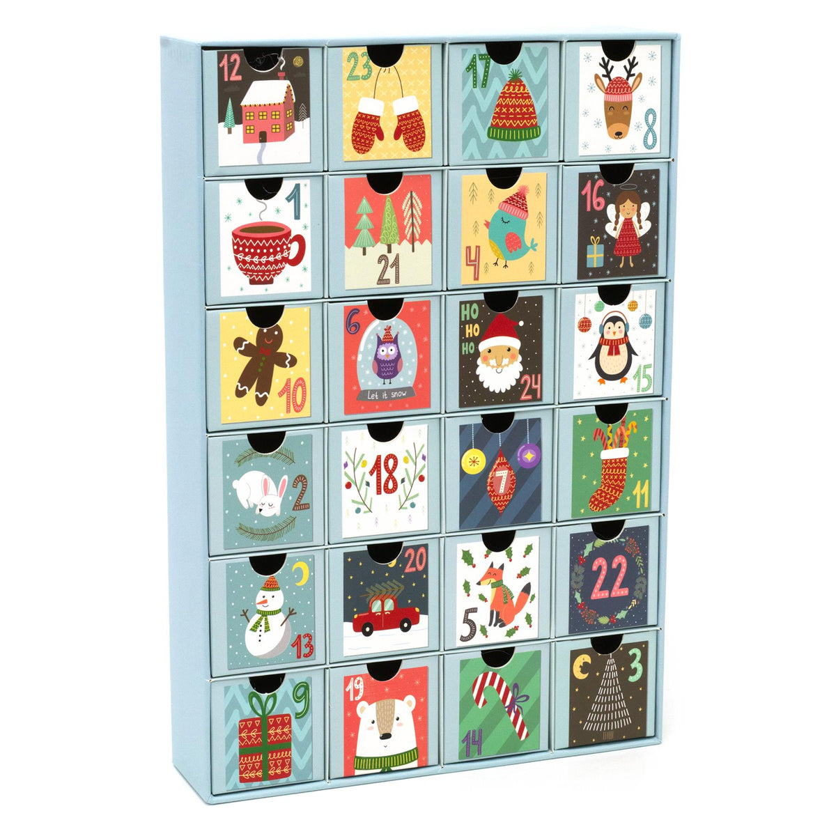 Childrens Christmas Advent Calendar | 24-Drawer Fill-Your-Own Advent Calendar Advent Calendar - Tophatter Daily Deals