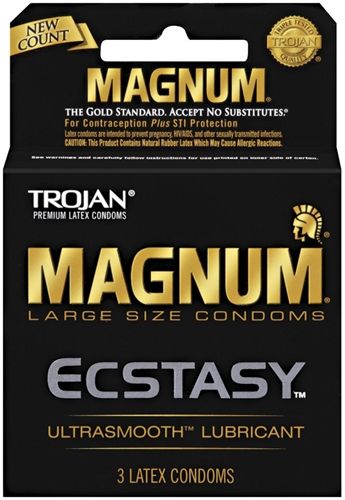 Trojan Magnum Ecstasy - 3 Pack > Essentials > Condoms - Tophatter Daily Deals