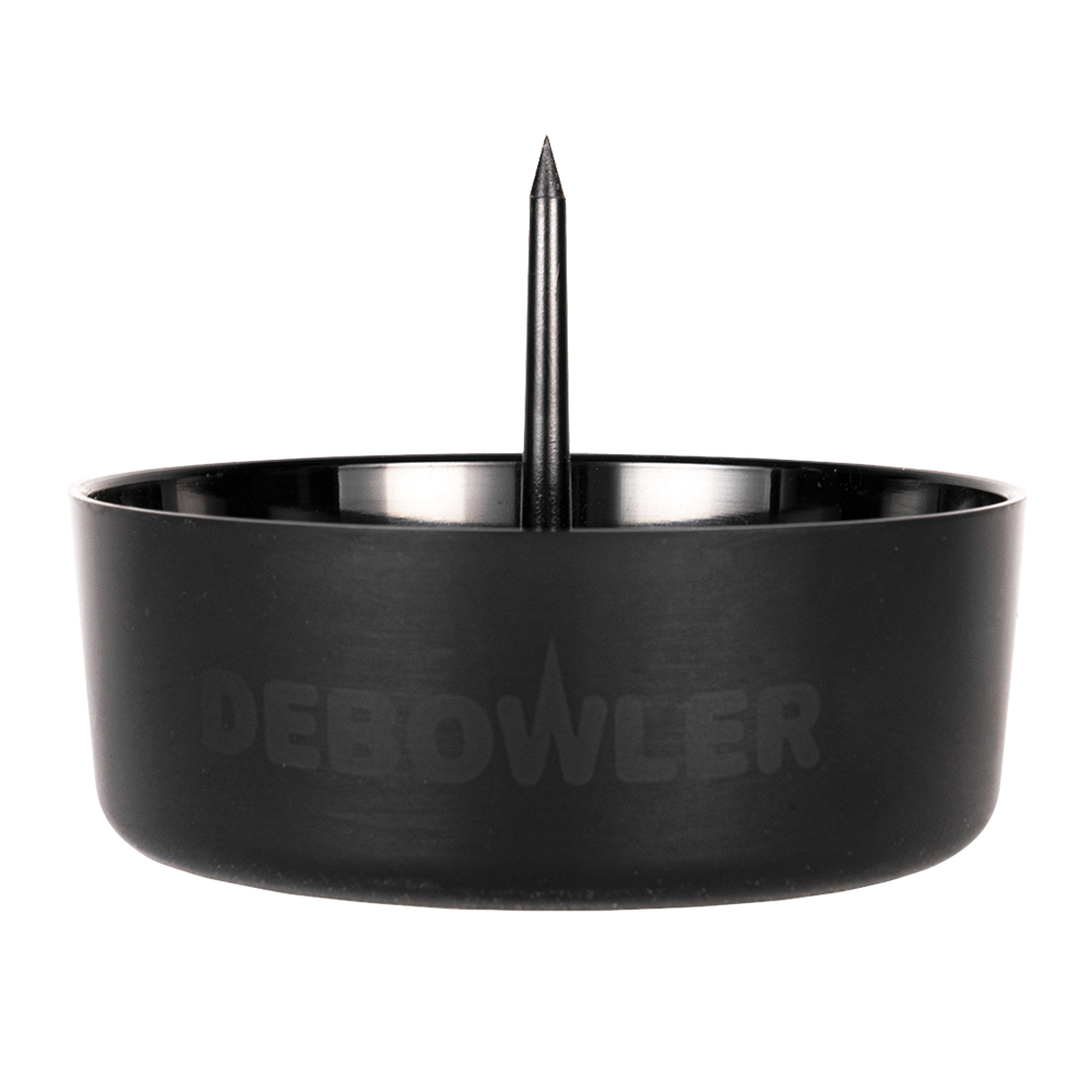 Debowler Ashtray w/ Cleaning Spike Debowler Black Ashtrays - Tophatter Daily Deals