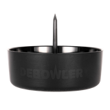 Debowler Ashtray w/ Cleaning Spike Debowler Black Ashtrays - Tophatter Daily Deals