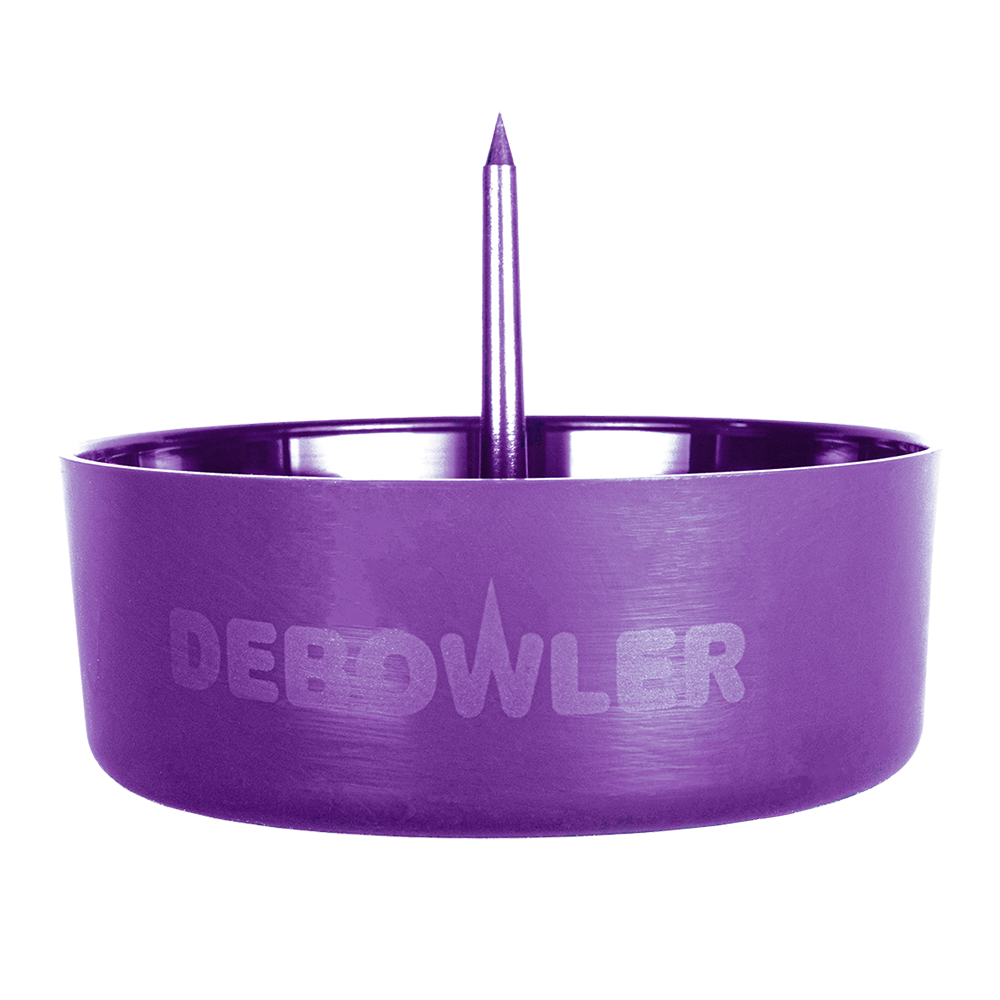 Debowler Ashtray w/ Cleaning Spike Debowler Purple Ashtrays - Tophatter Daily Deals