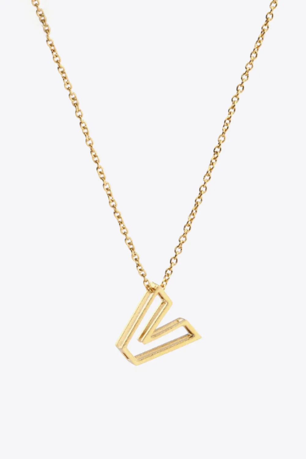 U to Z Letter Pendant Nekclace V One Size Necklaces - Tophatter Daily Deals