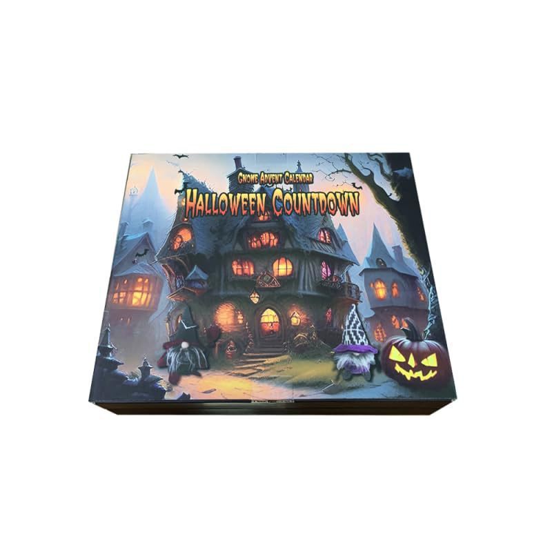 Halloween Puzzle Countdown Advent Calendar 24 Days Of Fun Halloween Dwarf Puzzle 30x25x12cm 3D Changing Face Moving Picture Frame - Tophatter Daily Deals