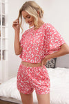 Leopard Crop Top and Shorts Set Loungewear Sets - Tophatter Daily Deals